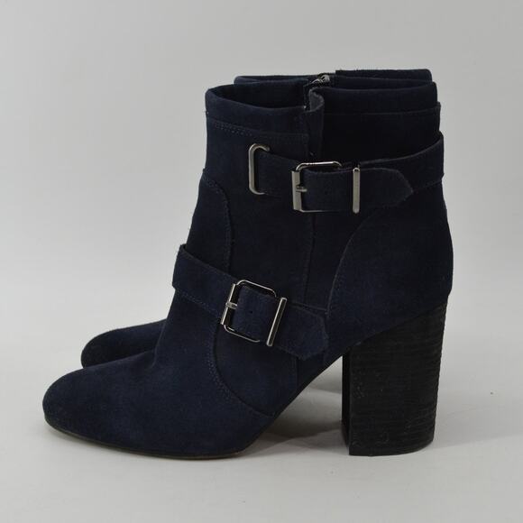 Vince Camuto Simlee Size 10 Womens Ankle Boots Suede Buckle - Picture 11 of 11